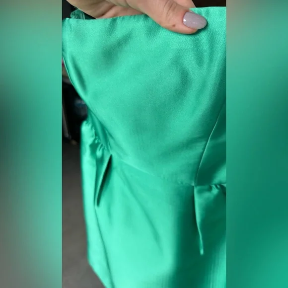 Tara Jarmon Strapless Green Dress - Picture 5 of 7